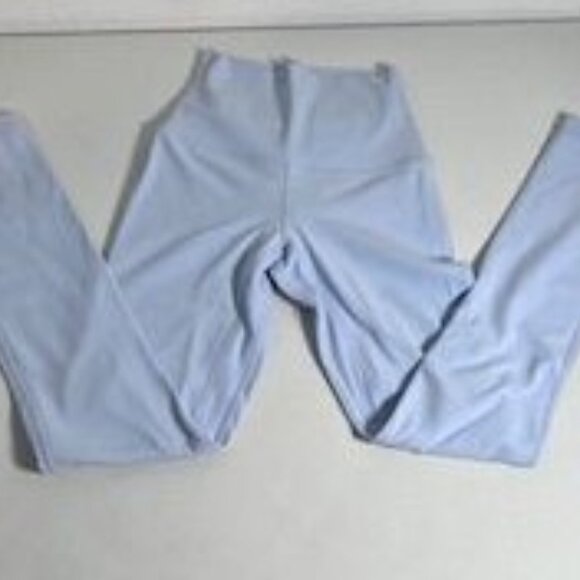 Lululemon Size 0 Powered Blue High-Rise Crop Pants 24” Inseam - Picture 1 of 6